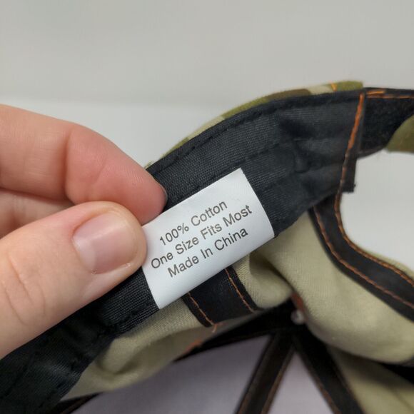 NAPA Outdoors Strapback Hat Camouflage OSFM Adjustable Embroidered Cotton - Picture 9 of 9